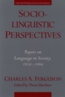 Image for Sociolinguistic Perspectives: Papers On Language in Society, 1959-1994