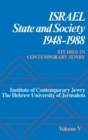 Image for Studies in Contemporary Jewry: V: Israel: State and Society, 1948-1988