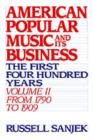 Image for American Popular Music and its Business: Volume II: From 1790 to 1909