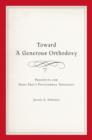 Image for Toward a Generous Orthodoxy