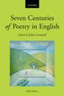 Image for Seven Centuries of Poetry in English