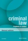 Image for Criminal Law : Problems in Context