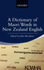 Image for A dictionary of Maori words in New Zealand English
