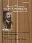 Image for Selected writings of Allan Octavian HumeVol. 1: 1829-1867