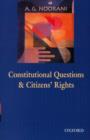 Image for Constitutional Questions and Citizens Rights