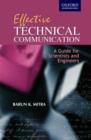 Image for Effective technical communication  : a guide for scientists and engineers