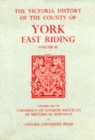 Image for A History of the County of York East Riding : Volume III