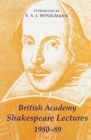 Image for British Academy Shakespeare Lectures 1980-89