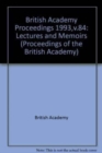 Image for Proceedings of the British Academy LXXXIV, 1993