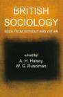 Image for British Sociology Seen from Without and Within