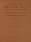 Image for Dictionary of medieval Latin from British sourcesFascicule XVII,: Syr-Z