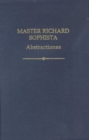 Image for Master Richard Sophista  : abstractiones