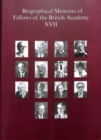 Image for Biographical memoirs of fellows of the British AcademyXVI