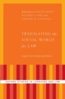 Image for Translating the social world for law  : linguistic tools for a new legal realism