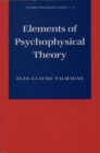 Image for Elements of psychophysical theory