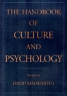 Image for The handbook of culture &amp; psychology