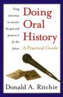 Image for Doing Oral History