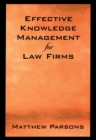 Image for Effective knowledge management for law firms
