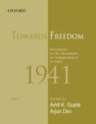 Image for Towards freedom  : documents on the movement for independence in India 1941Part 1