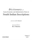 Image for Dictionary of Social, Economic, and Administrative Terms in South India Inscriptions, Volume 1 (A-D)