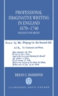Image for Professional Imaginative Writing in England, 1670-1740