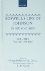 Image for Boswell&#39;s Life of Johnson : Volumes 1-4