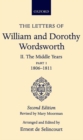Image for The Letters of William and Dorothy Wordsworth: Volume II. The Middle Years: Part 1. 1806-1811