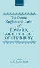 Image for The Poems of Edward, Lord Herbert of Cherbury
