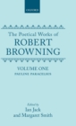 Image for The Poetical Works of Robert Browning: Volume I. Pauline, Paracelsus