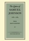 Image for The Letters of Samuel Johnson: Volume IV: 1782-1784