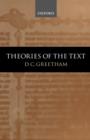 Image for Theories of the text