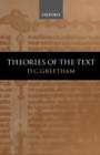 Image for Theories of the Text