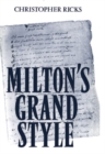 Image for Milton&#39;s Grand Style