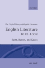 Image for English Literature 1815-1832
