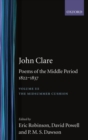 Image for John Clare: Poems of the Middle Period, 1822-1837