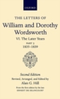 Image for The Letters of William and Dorothy Wordsworth: Volume VI. The Later Years: Part 3. 1835-1839