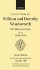 Image for The Letters of William and Dorothy Wordsworth: Volume VII. The Later Years, Part IV, 1840-1853