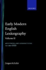 Image for Early Modern English Lexicography: Volume II : Additions and Corrections to the OED