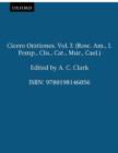 Image for Cicero Orationes. Vol. I : (Rosc. Am., I. Pomp., Clu., Cat., Mur., Cael.)