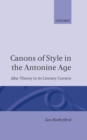 Image for Canons of Style in the Antonine Age