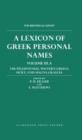 Image for A Lexicon of Greek Personal Names: Volume III.A: The Peloponnese, Western Greece, Sicily, and Magna Graecia