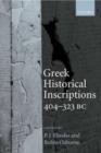 Image for Greek historical inscriptions, 404-323 BC