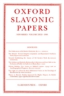 Image for Oxford Slavonic Papers: Volume XXXI (1998)