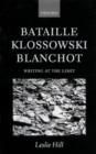 Image for Bataille, Klossowski, Blanchot