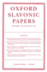 Image for Oxford Slavonic Papers: Volume XXXIII (2000)