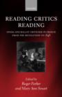 Image for Reading Critics Reading