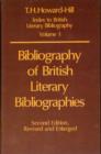 Image for Bibliography of British Literary Bibliographies