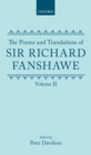 Image for The Poems and Translations of Sir Richard Fanshawe: The Poems and Translations of Sir Richard Fanshawe Volume II