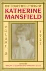 Image for The collected letters of Katherine MansfieldVol. 5: 1922