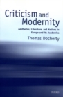 Image for Criticism and Modernity